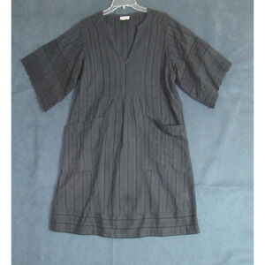 Wrap London Dress Womens 10 Gray Crochet Dark Romance Whimsigoth Grunge Shift
